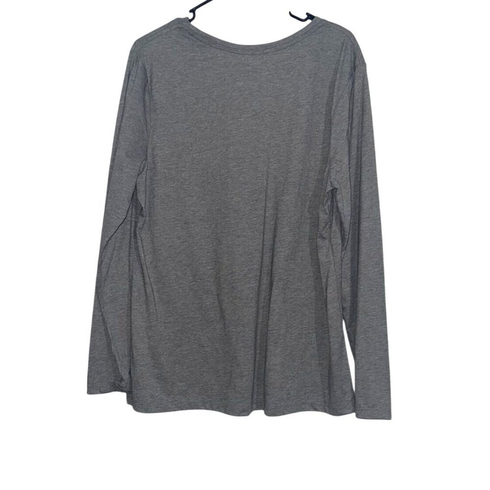 Celebrate Halloween Graphic Long Sleeve Shirt XXL Gray With Orange & Black Text - Picture 4 of 6